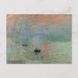 Postal Claude Monet- Impresionismo, Amanecer,