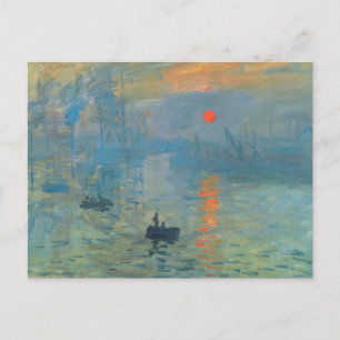 Postal Claude Monet Impression Sunrise