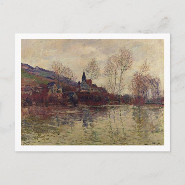 Postal Claude Monet | Inundaciones en Giverny (Anverso)