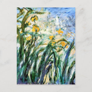 Postal Claude Monet, irlandeses amarillos y malva 19