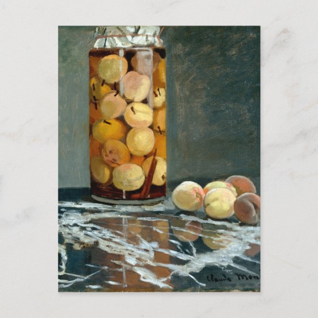 Postal Claude Monet Jar de Peaches (Anverso)