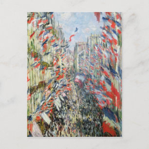 Postal Claude Monet   La calle Montorgueil, París