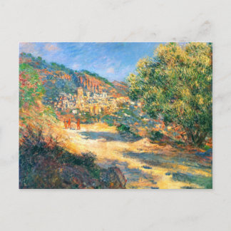 Postal Claude Monet: La carretera a Montecarlo