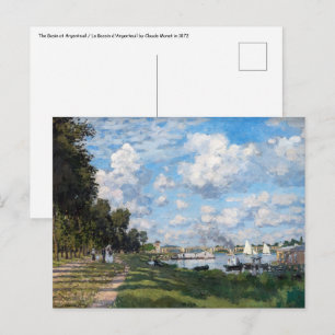 Postal Claude Monet - La cuenca de Argenteuil