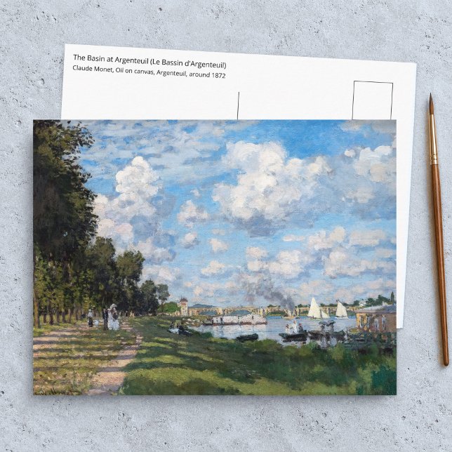 Postal Claude Monet - La Cuenca de Argenteuil (Subido por el creador)