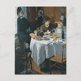 Postal Claude Monet - La pintura del almuerzo