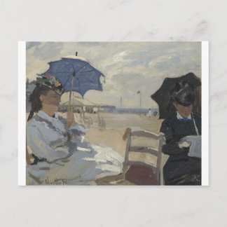 Postal Claude Monet - La playa en la pintura de Trouville