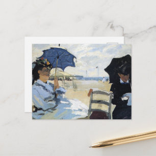 Postal Claude Monet - La playa en Trouville,