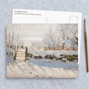 Postal Claude Monet - La Urraca