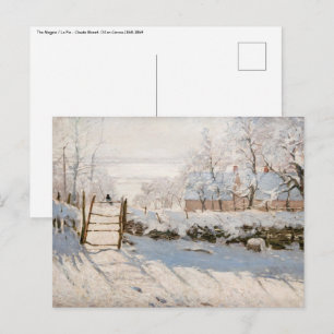 Postal Claude Monet - La Urraca