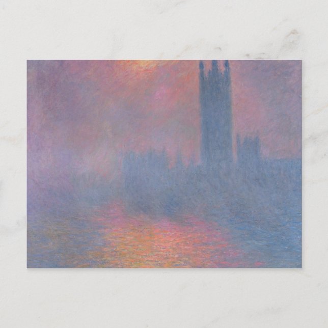 Postal Claude Monet | Las cámaras del Parlamento, Londres (Anverso)