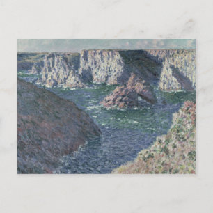 Postal Claude Monet Las rocas en Belle-Ile, 1886