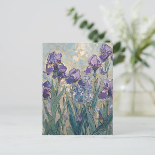 Postal Claude Monet - Lilac Irises / Iris Mauves