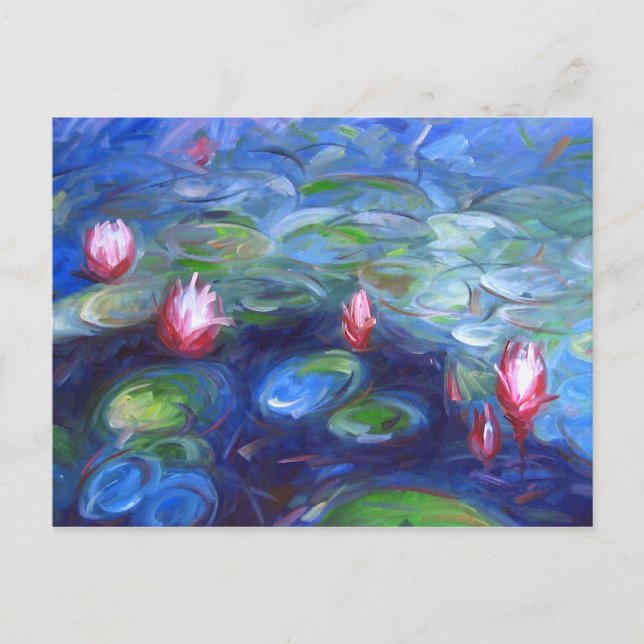 Postal Claude Monet: Lilies de agua 2 (Anverso)