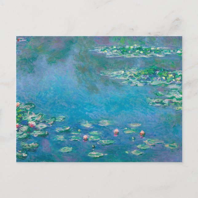 Postal Claude Monet. Lilies de agua. Impresionismo francé (Anverso)