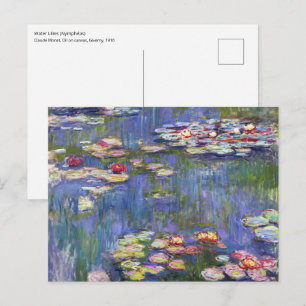 Postal Claude Monet - Lilies de agua / Nympheas