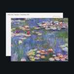 Postal Claude Monet - Lilies de agua / Nympheas<br><div class="desc">Lilies de agua/Nympheas - Claude Monet,  1916</div>
