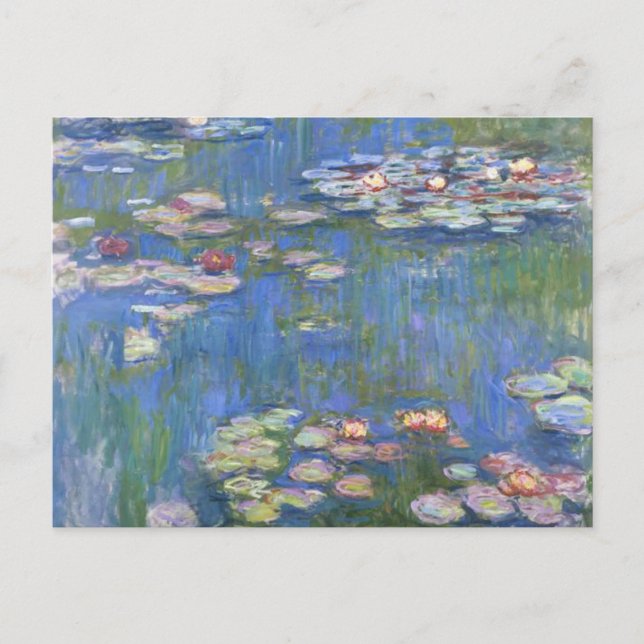 Postal Claude Monet // Lilis de agua (Anverso)