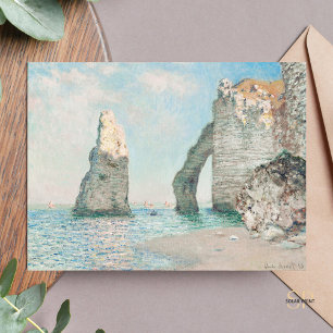 Postal Claude Monet Los acantilados de Étretat Pintura Ar