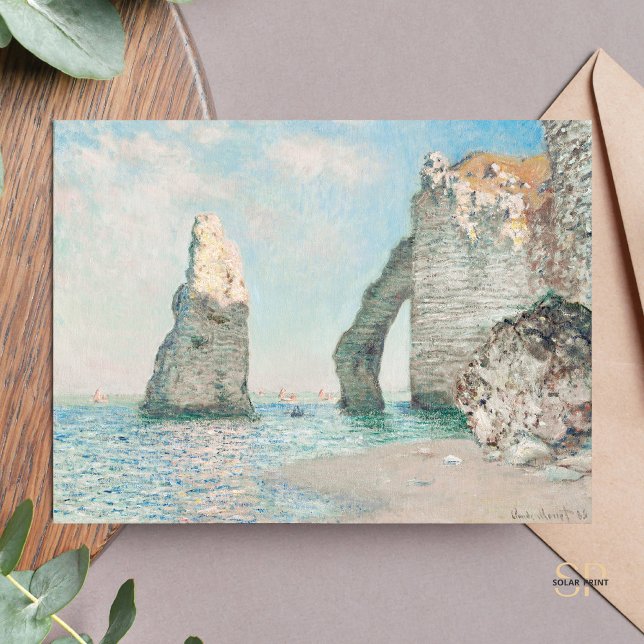 Postal Claude Monet Los acantilados de Étretat Pintura Ar (Subido por el creador)
