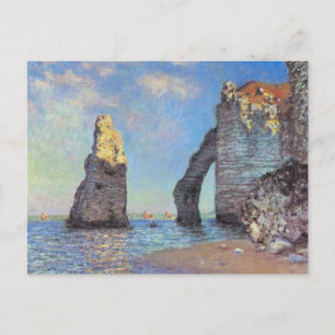 Postal Claude Monet // Los acantilados en Etretat