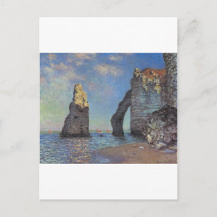 Postal Claude Monet los acantilados en los regalos del de