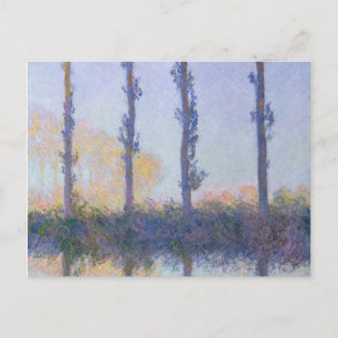 Postal Claude Monet Los Cuatro Árboles