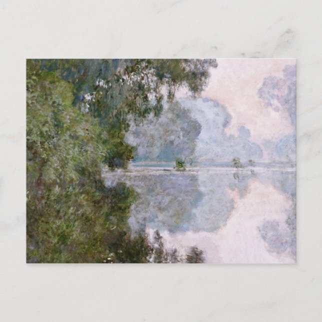 Postal Claude Monet - Mañana En El Sena, Cerca De Giverny (Anverso)