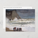 Postal Claude Monet - Mar duro en Etretat<br><div class="desc">Mar duro en Etretat / Grosse Mer a Etretat - Claude Monet,  1868-1869</div>