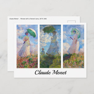 Postal Claude Monet - Mujer con asador