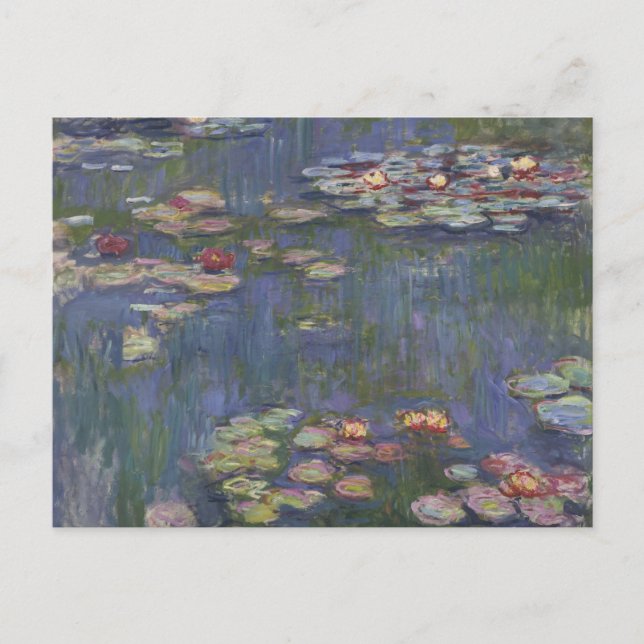 Postal Claude Monet Nenúfares (Anverso)
