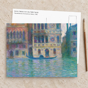 Postal Claude Monet - Palazzo Dario