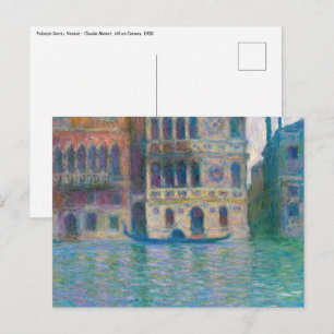 Postal Claude Monet - Palazzo Dario