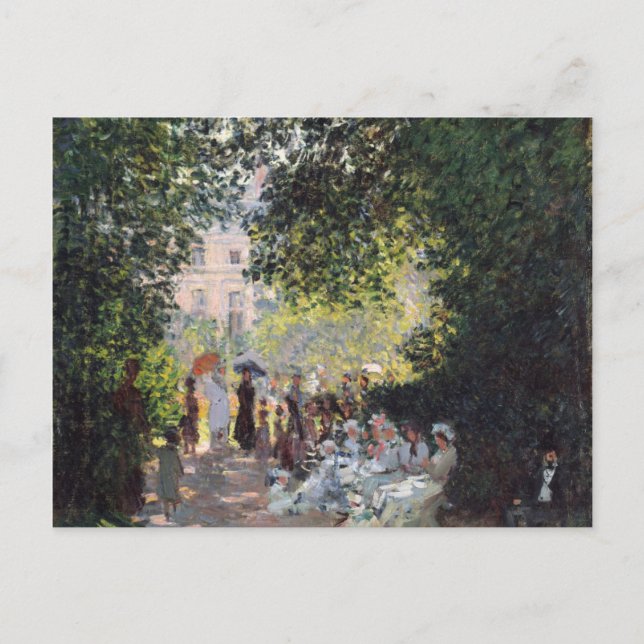 Postal Claude Monet | Parc Monceau (Anverso)
