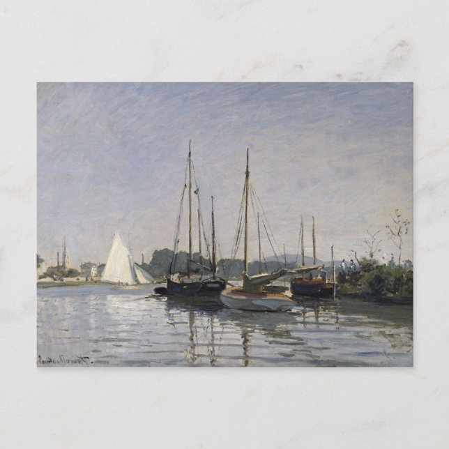 Postal Claude Monet | Pleasure Boats, Argenteuil, c.1872- (Anverso)
