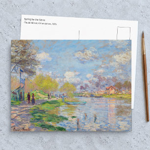 Postal Claude Monet - Primavera junto al Sena