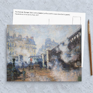 Postal Claude Monet - Puente de Europa, Estación Saint-La