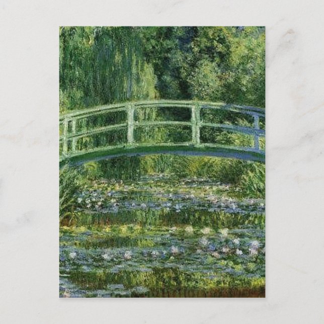 Postal Claude Monet - Puente japonés (Anverso)