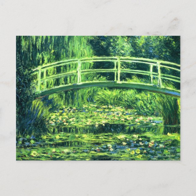 Postal Claude Monet: Puente sobre un estanque de lirios d (Anverso)