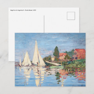 Postal Claude Monet - Regattas en Argenteuil