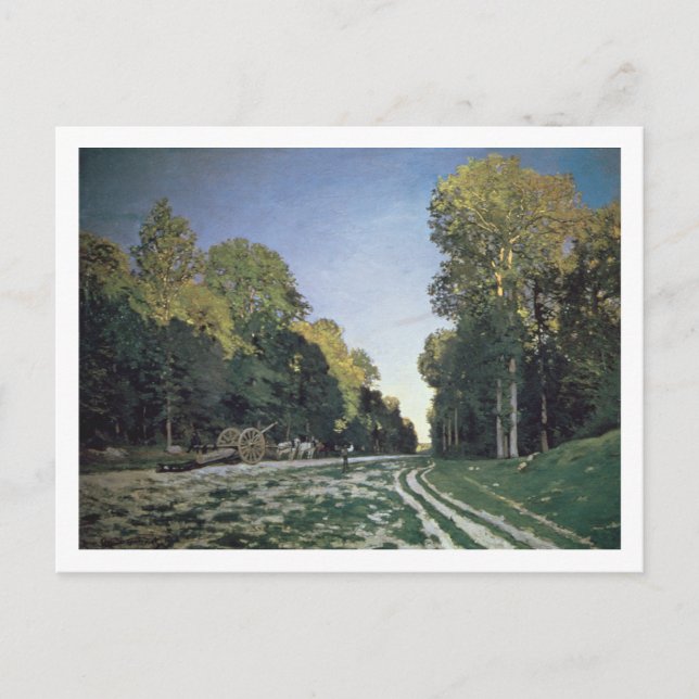 Postal Claude Monet | Ruta de Chailly, Fontainebleau (Anverso)