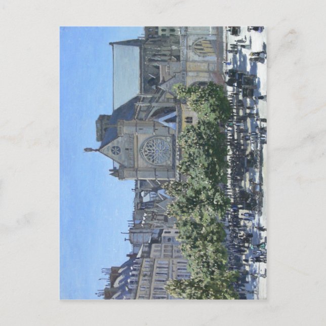 Postal Claude Monet: Saint-Germain-l'Auxerrois París, 186 (Anverso)