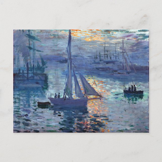 Postal Claude Monet Sunrise - Marine (Anverso)