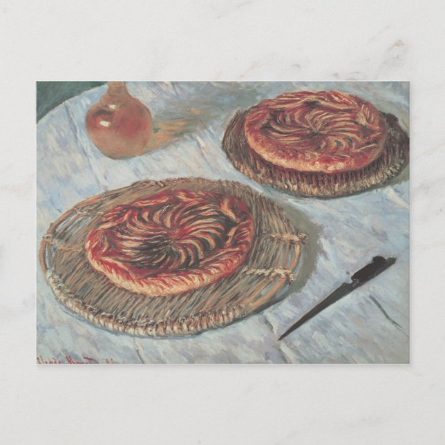 Postal Claude Monet | Tartas de frutas, 1882 (Anverso)