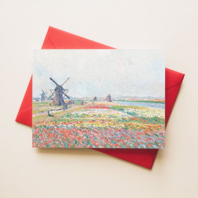 Postal Claude Monet Tulip Fields Impresionista de La Haya (Subido por el creador)