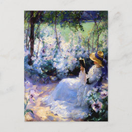 Postal Claude Monet - Una mujer leyendo