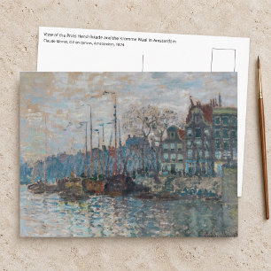 Postal Claude Monet - Vista de Ámsterdam