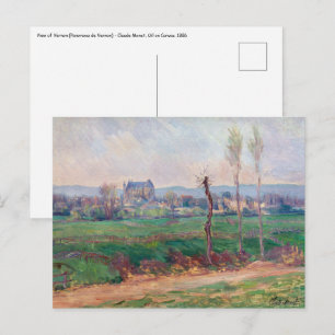 Postal Claude Monet - Vista de Vernon