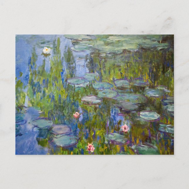 Postal Claude Monet Water Lilies (Anverso)