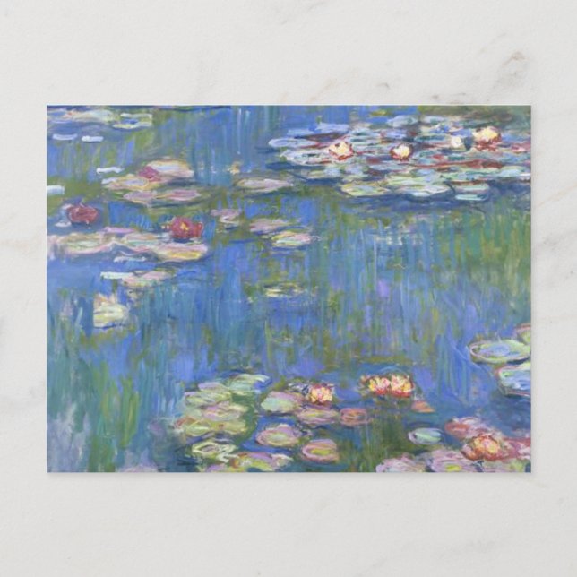 Postal Claude Monet // Water Lilies (Anverso)